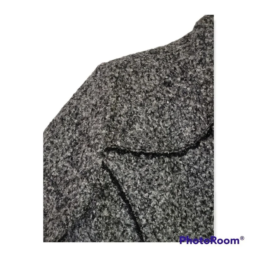 Les Conpains Gray Cropped Wool Blend Jacket Size M/L